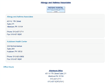 Tablet Screenshot of allergyasthmaassoc.com